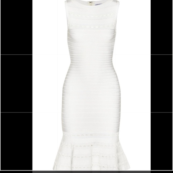 Herve Leger white cutout bandage dress - Picture 5 of 6